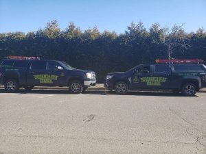 Brothers Tyson and Kristofer Elling Work truck side by side in Fairhaven Washington